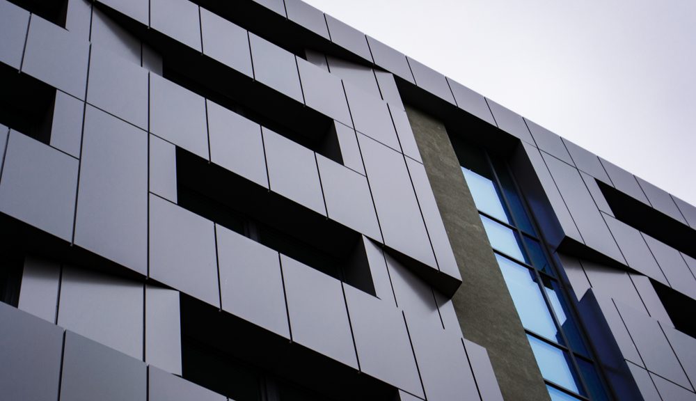 light aluminum exterior wall cladding